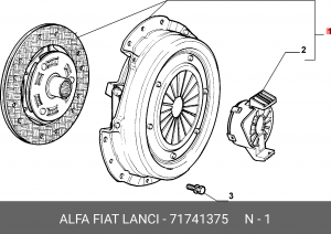 Сцепление (комплект) 71741375 ALFA FIAT LANCIA