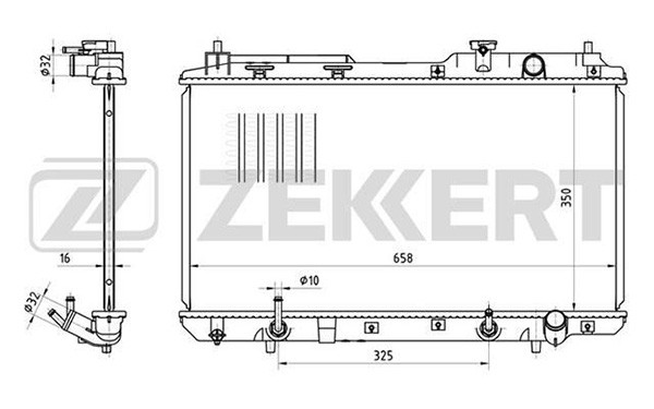 Радиатор охлаждения ДВС MK-1099 ZEKKERT