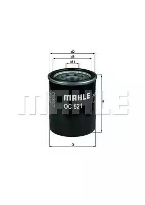 Фильтр масляный двигателя OC521 MAHLE KNECHT