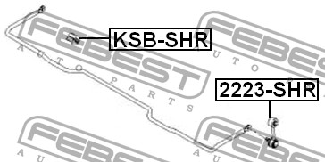 Втулка стабилизатора KSB-SHR FEBEST