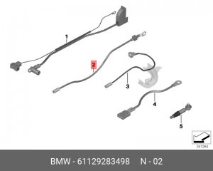 Ремонтный провод B+ 61 12 9 283 498 BMW