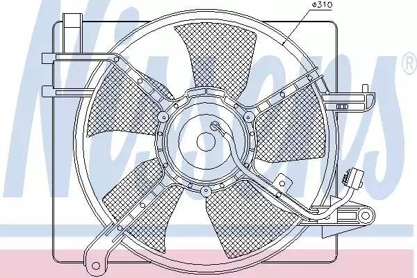 Электромотор радиатора охлаждения ДВС 85061 NISSENS