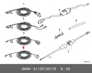 Ремонтный провод клемма батареи/ ЭБУ 61 12 9 130 178 BMW