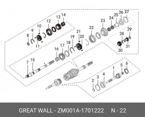  ZM001A-1701222 GREAT WALL