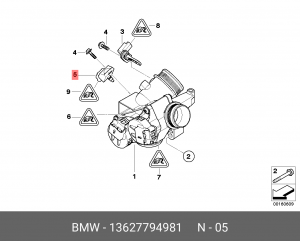 Датчик давления воздуха системы питания ДВС 13 62 7 794 981 BMW