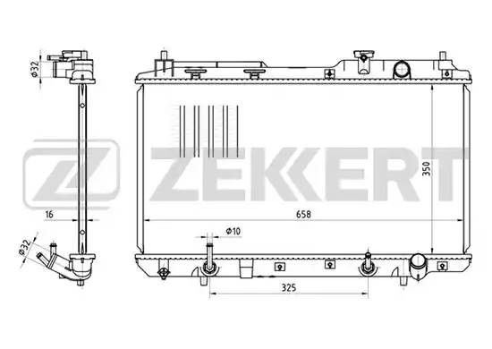 Радиатор охлаждения ДВС MK-1099 ZEKKERT