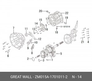  ZM015A-1701011-2 GREAT WALL