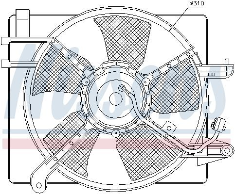 Электромотор радиатора охлаждения ДВС 85061 NISSENS