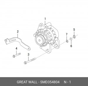 Генератор SMD354804 GREAT WALL