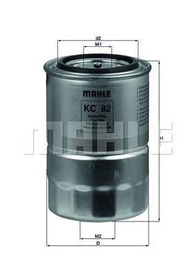 Фильтр топливный KC82 MAHLE KNECHT