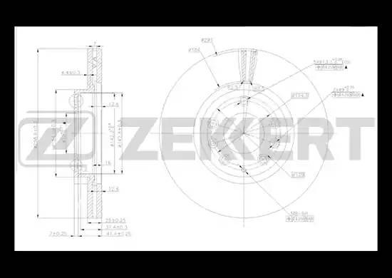 Диск тормозной BS-5162 ZEKKERT