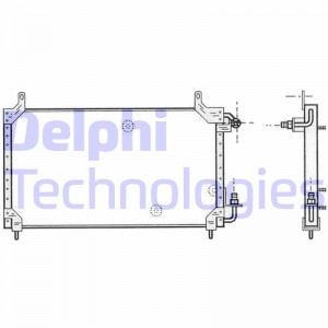 Радиатор кондиционера TSP0225413 DELPHI