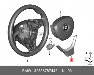 Декоративная накладка на рулевое колесо 32 33 6 787 442 BMW
