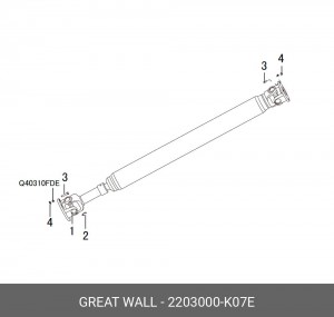 Вал карданный 2203000-K07E GREAT WALL