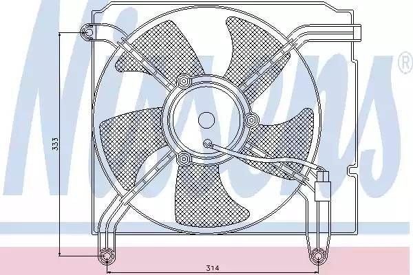 Электромотор радиатора охлаждения ДВС 85349 NISSENS