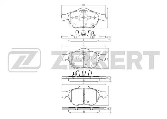 Колодки тормозные дисковые BS-2075 ZEKKERT