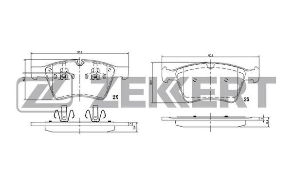 Колодки тормозные дисковые BS-2126 ZEKKERT