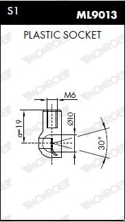Амортизатор крышки багажника ML5502 MONROE