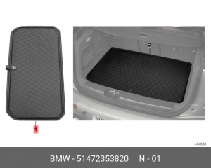 Фасонный коврик для багажника 51 47 2 353 820 BMW