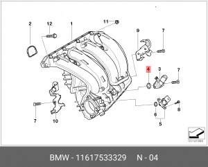 Кольцо уплотнительное 11 61 7 533 329 BMW