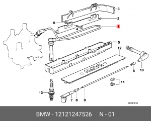 Провод высоковольтный системы зажигания 12 12 1 247 526 BMW