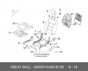  6800014-K80-B189 GREAT WALL