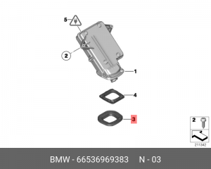 Уплотнение кузовных деталей 66 53 6 969 383 BMW