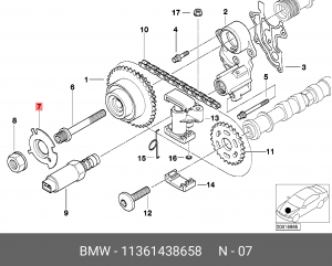 Колесо импульсного датчика 11 36 1 438 658 BMW