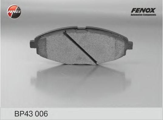 Колодки тормозные дисковые BP43006 FENOX