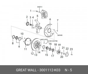 3001112-K03 GREAT WALL