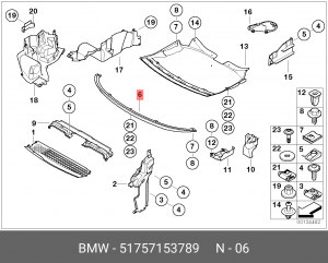 Защита барабанного тормозного механизма 51 75 7 153 789 BMW