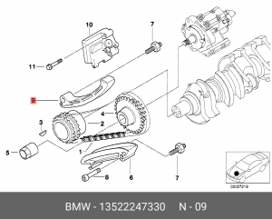 Планка натяжения цепи ГРМ 13 52 2 247 330 BMW