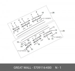  5709116-K80 GREAT WALL
