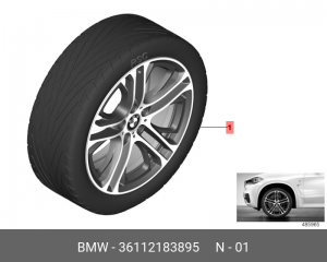 Колеса (комплект) 36 11 2 183 895 BMW