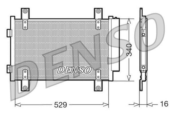 Радиатор кондиционера DCN09049 DENSO