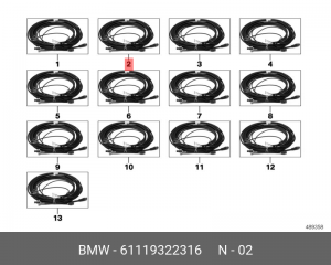 Модуль провода 61 11 9 322 316 BMW