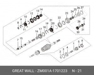  ZM001A-1701223 GREAT WALL