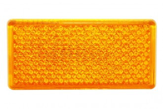 Светоотражатель прямоугольный на липучке (желтый, 95х45мм, мод.200-00)